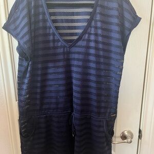 Calvin Klein Navy swimsuit coverup